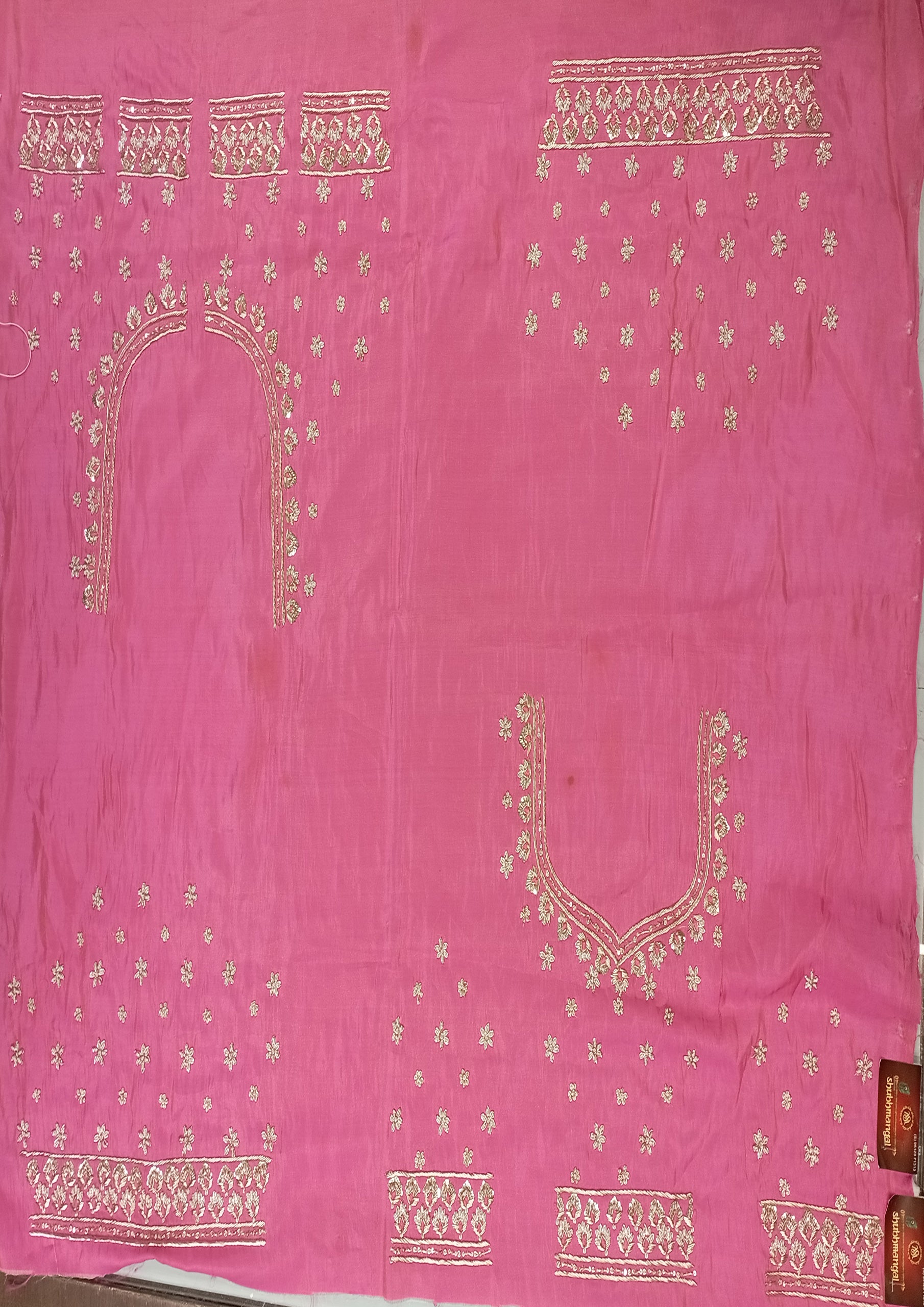 Adorable Pink Color Raw Silk Hand Work Lehenga Choli