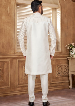 Unique Design Embroidered Men's Indo Western Set