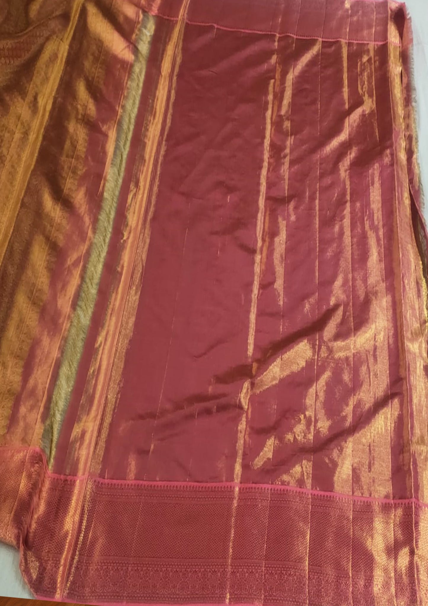 Rose Pink Color Pure Kanjivaram Silk Saree